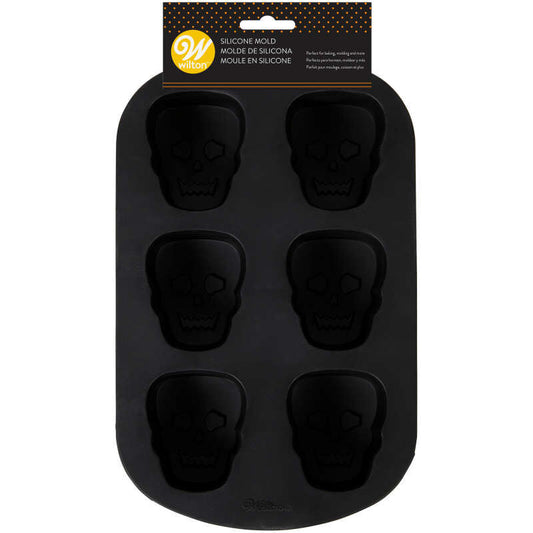 Skull Silicone Mould 6 cavity