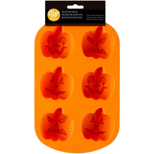Jack o Lantern Silicone Mould 6 cavity