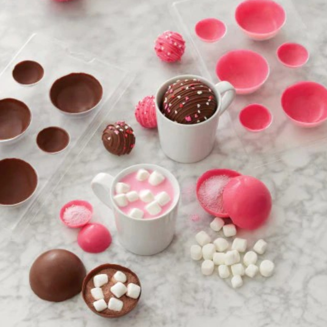 Hot Choc Bomb Mould Valentines 2pc 3D