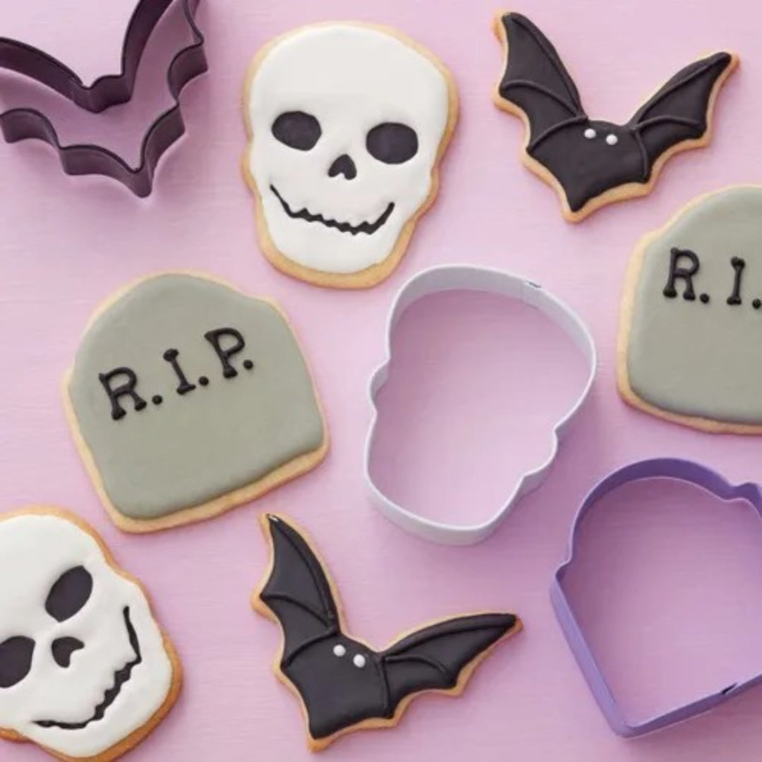 CC Set- Bat Headstone Skull 3pc