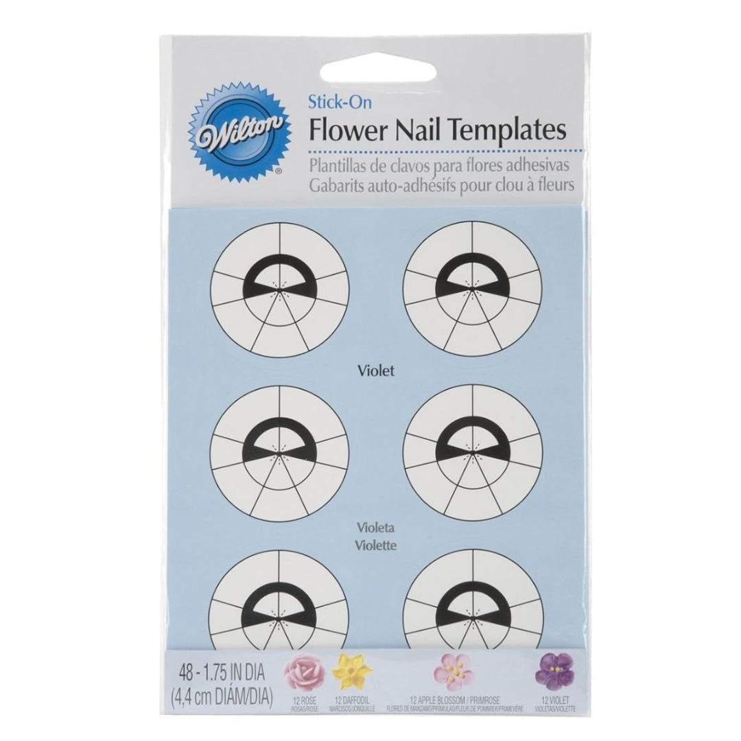 Flower Nail Templates 48pk