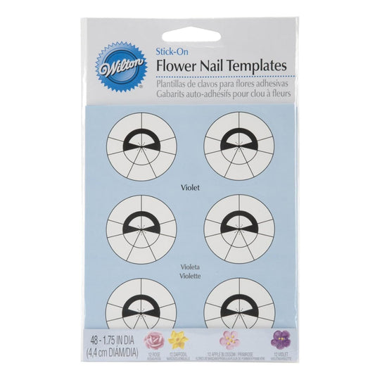 Flower Nail Templates 48pk