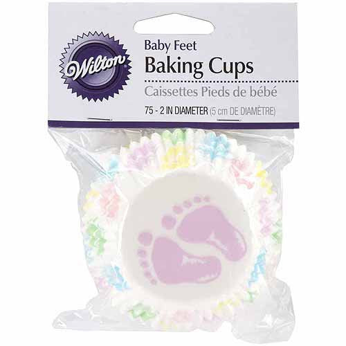 Std Baking Cups- Baby Feet 75ct