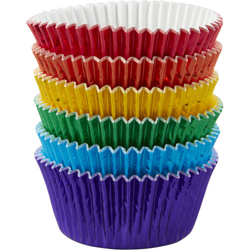 Std Baking Cups-Multi Foil Primary 72ct