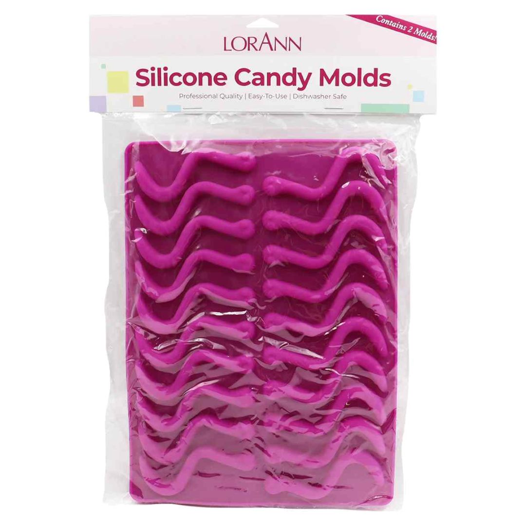 Silicone Gummy Worm Mould 2pk