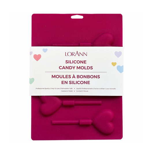Silicone Hearts Lollipop Mould