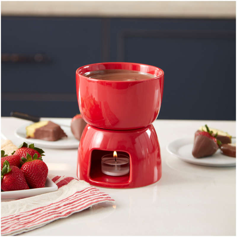 Valentine Ceramic Fondue Set