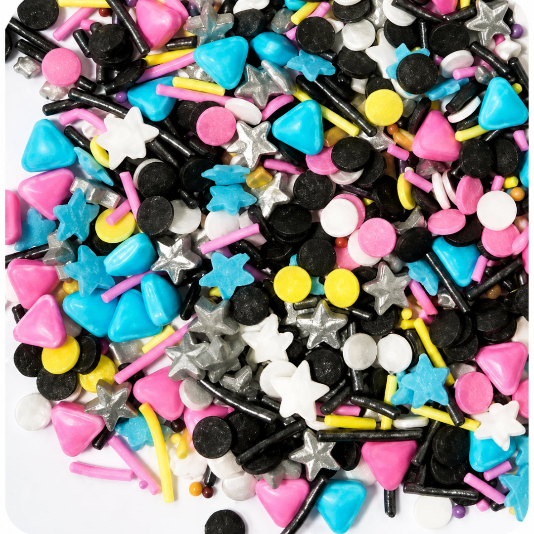 Retro Colour & Shape Sprinkle Mix