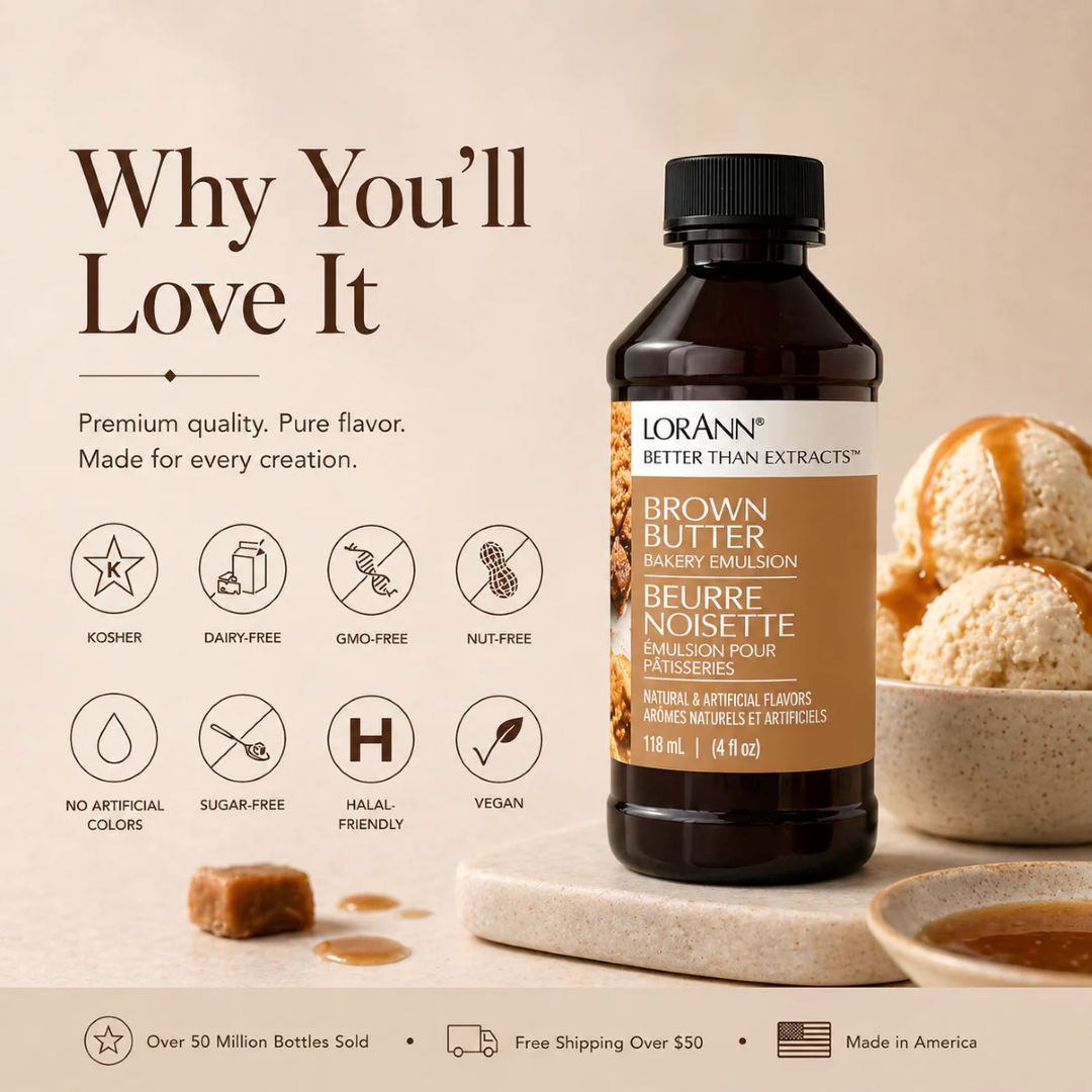 Bakery Emulsion - Brown Butter 4oz