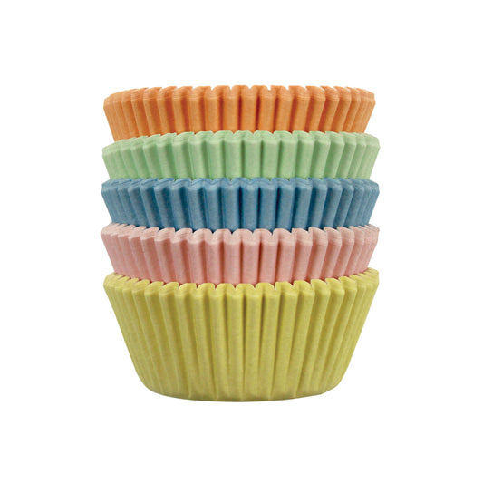 Pastel Mini Baking Cases 100pk