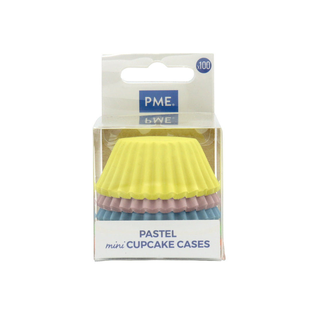Pastel Mini Baking Cases 100pk
