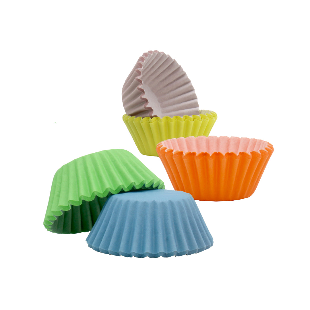 Pastel Mini Baking Cases 100pk
