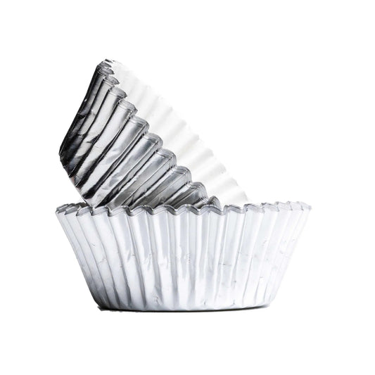 Cupcake Cases - Metallic Silver 30pk