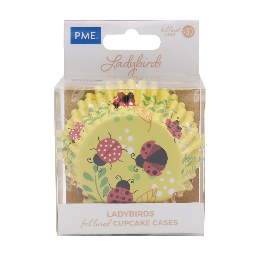 Cupcake Cases Foil Lined – Ladybird 30pk