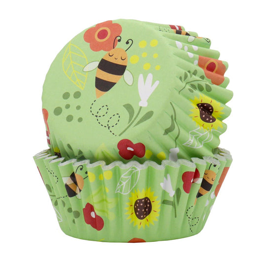 Cupcake Cases Foil Lined – Bees 30pk