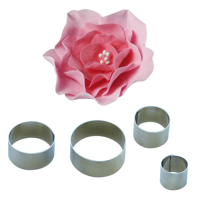 Briar Rose Flower Petal Cutter Set 4