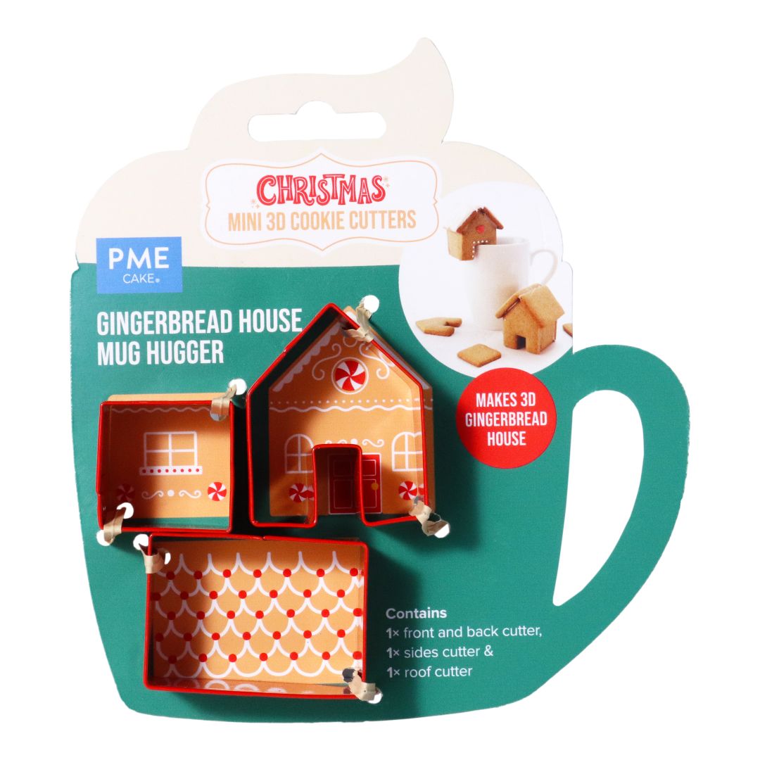 Mini Gingerbread House Mug Hugger Set 3pc