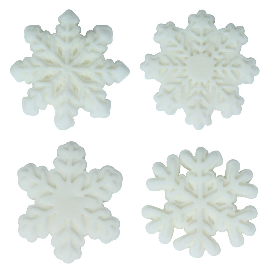 Edible Sugar Decorations - Let it Snow 12pc