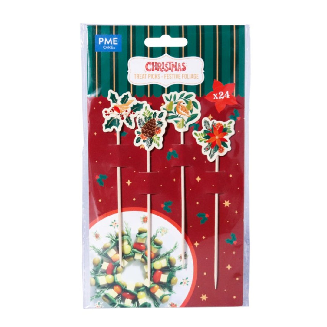 Appetizer Treat Picks - Festive Foliage 24pk