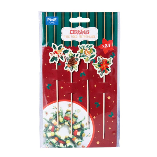 Appetizer Treat Picks - Festive Foliage 24pk