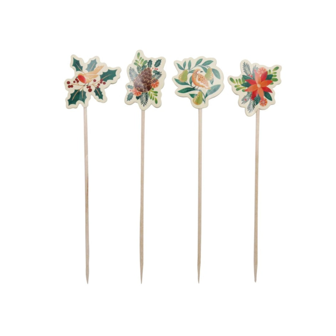 Appetizer Treat Picks - Festive Foliage 24pk