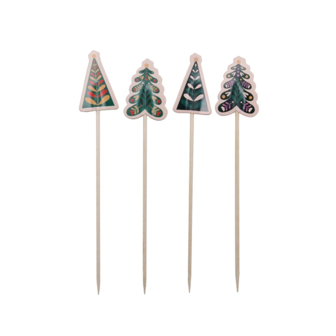 Appetizer Treat Picks - Christmas Trees 24pk