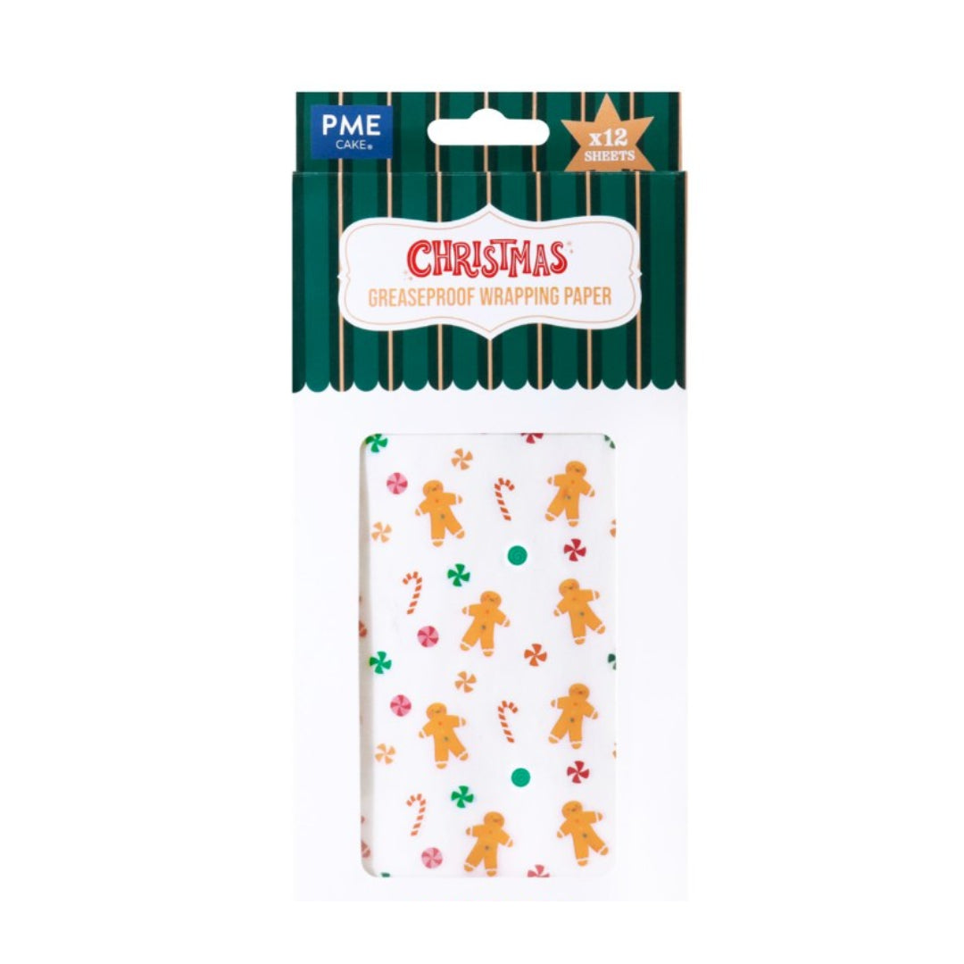 Wrapping Parchment Paper - Gingerbread (12 sheets)