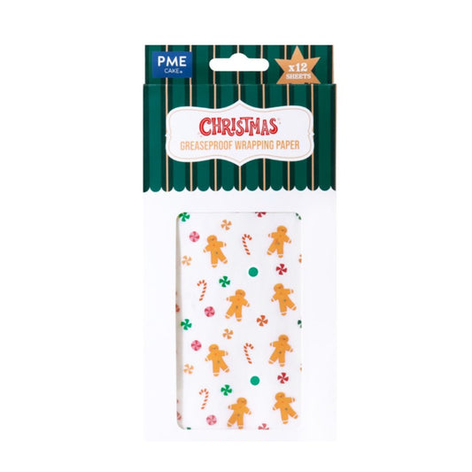 Wrapping Parchment Paper - Gingerbread (12 sheets)