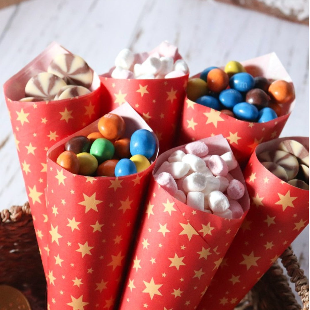 Wrapping Parchment Paper - Golden Stars (12 sheets)