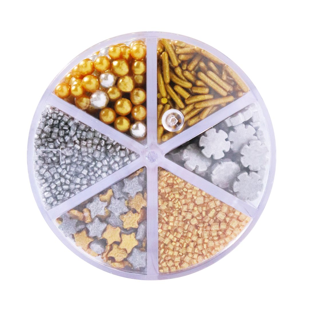 6-in-1 Sprinkle Set - Holiday Sparkle 196g
