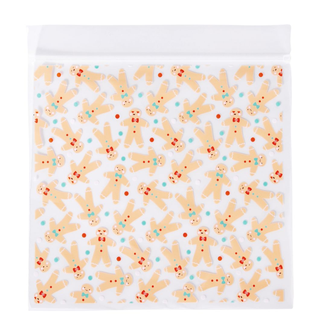 Resealable Treat Bags - Gingerbread 20pk