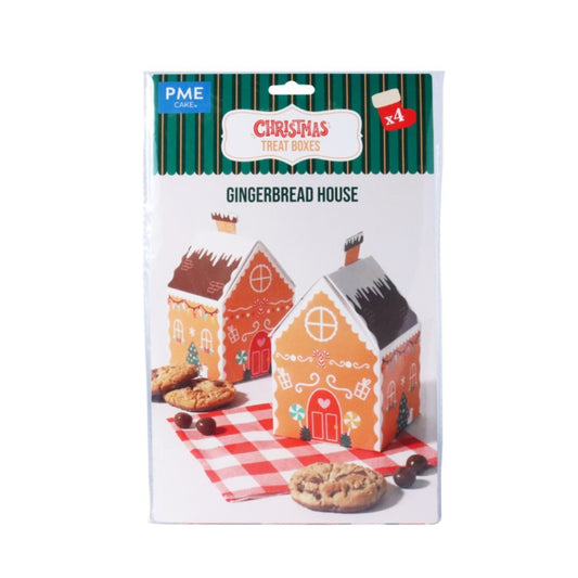 Treat Boxes - Gingerbread House 4pk