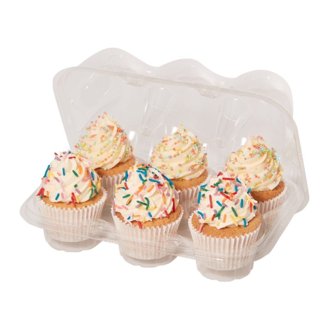 Cupcake Containers Pack of 3 (6 cavities)