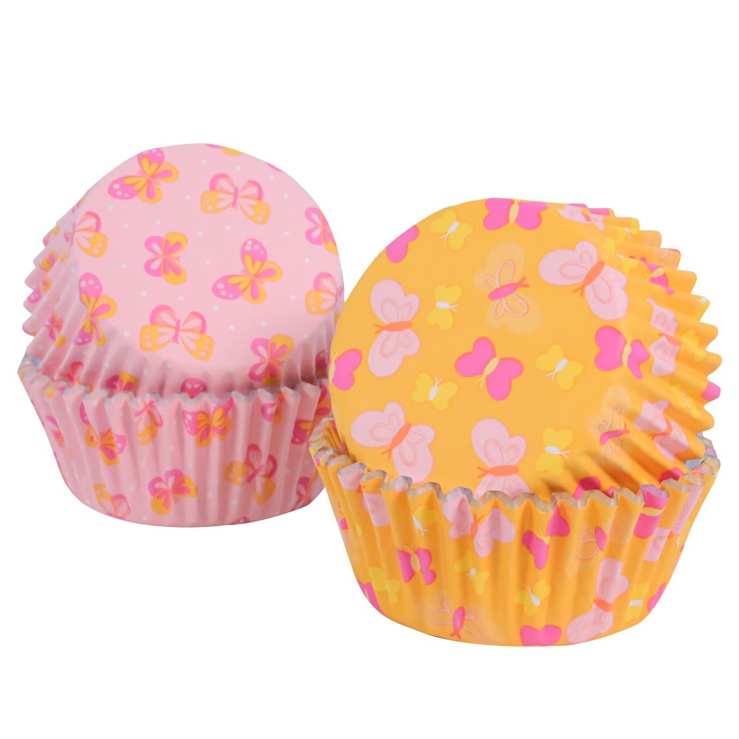 Foil-lined Cupcake Cases - Butterflies 60pk