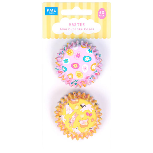 Mini Foil-lined Cupcake Cases - Easter 60pk
