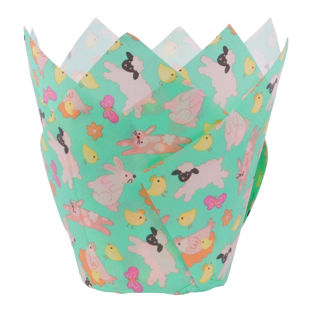 Tulip Muffin Cases - Easter Animals Set of 24