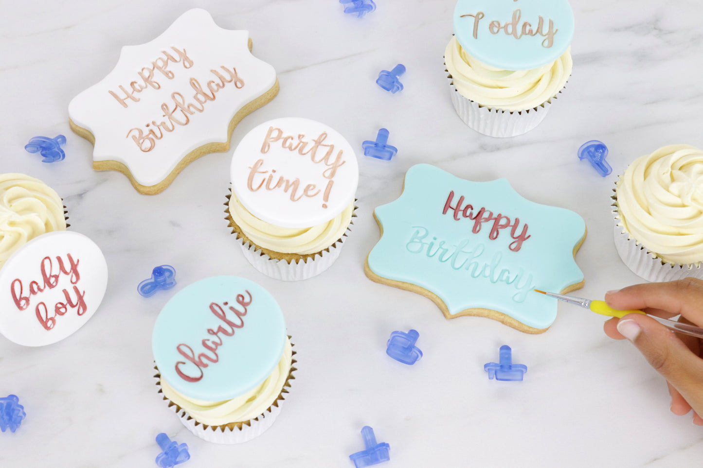 Fun Fonts- Cupcakes and Cookie Stamp