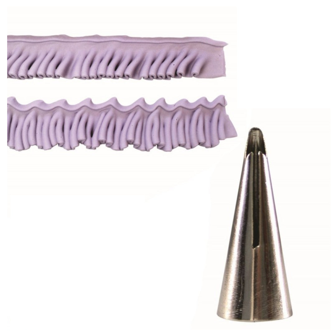 Single Large Deep Ruffle/Frill Tip #070