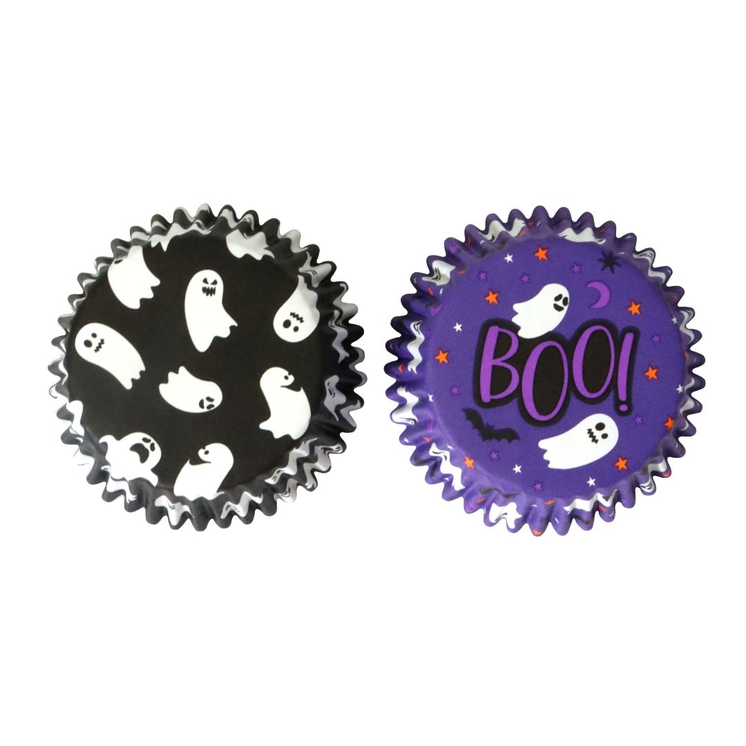 Foil-lined Cupcake Cases - Spooky Ghosts (Pack of 60)
