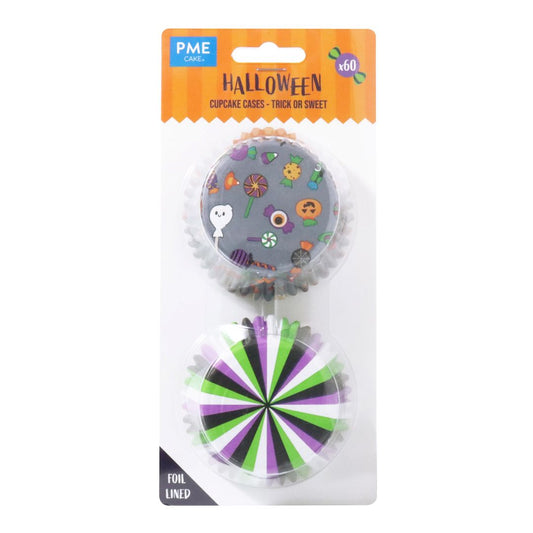 Foil-lined Cupcake Cases -Trick or Sweet (Pack of 60)