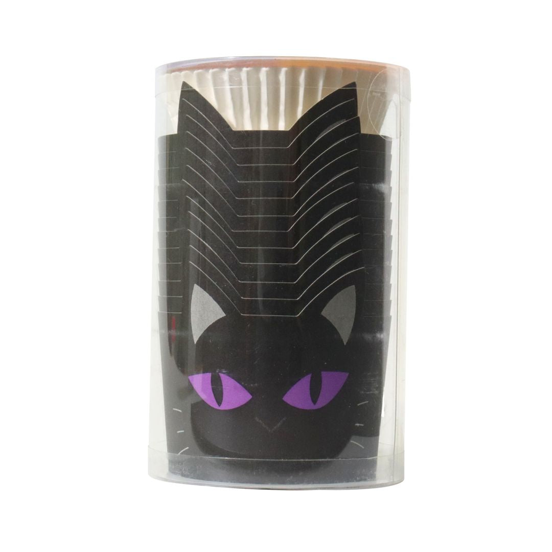 Baking Cups with Cupcake Cases - Black Cat (Set of 12)