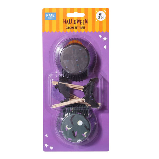 Cupcake Cases & Topper Set of 48 - Bats