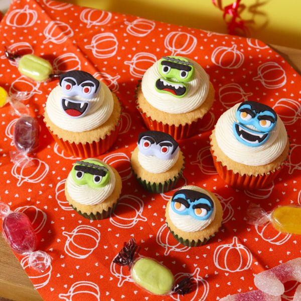 Edible Sugar Decorations - Monster Faces 12pc