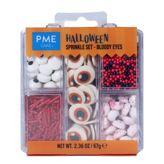 5-in-1 Halloween Sprinkle Set - Bloody Eyes (67g)