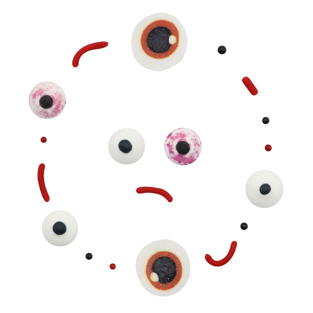 5-in-1 Halloween Sprinkle Set - Bloody Eyes (67g)