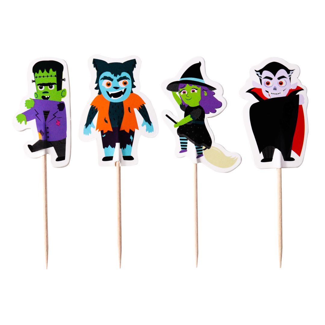 Cupcake Toppers - Spooky Characters (Set of 24)
