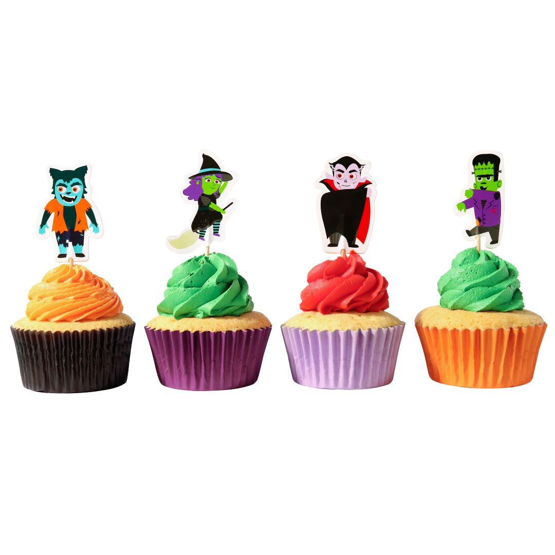 Cupcake Toppers - Spooky Characters (Set of 24)