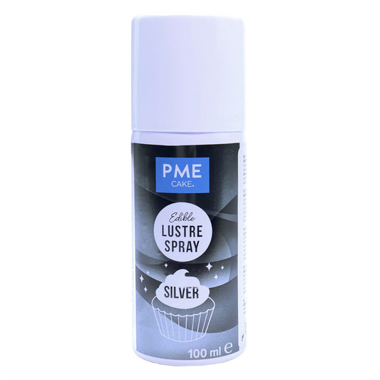 Edible Lustre Spray - Silver 100ml