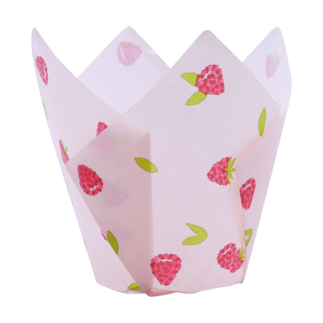 Muffin Cases - Raspberry 24pk