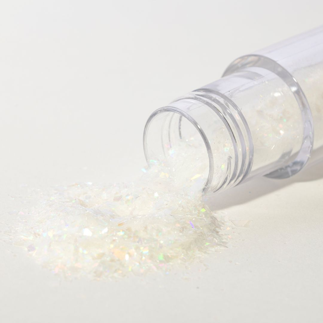 Magic Sparkles Edible Iridescent Glitter – White Crystal (3g)